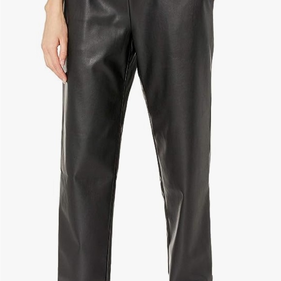 Vegan Leather Pull-On Jogger - Picture 3 of 5